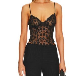 NWT Virginia Corset Cami in Vintage Embroidery x
Only Hearts- large